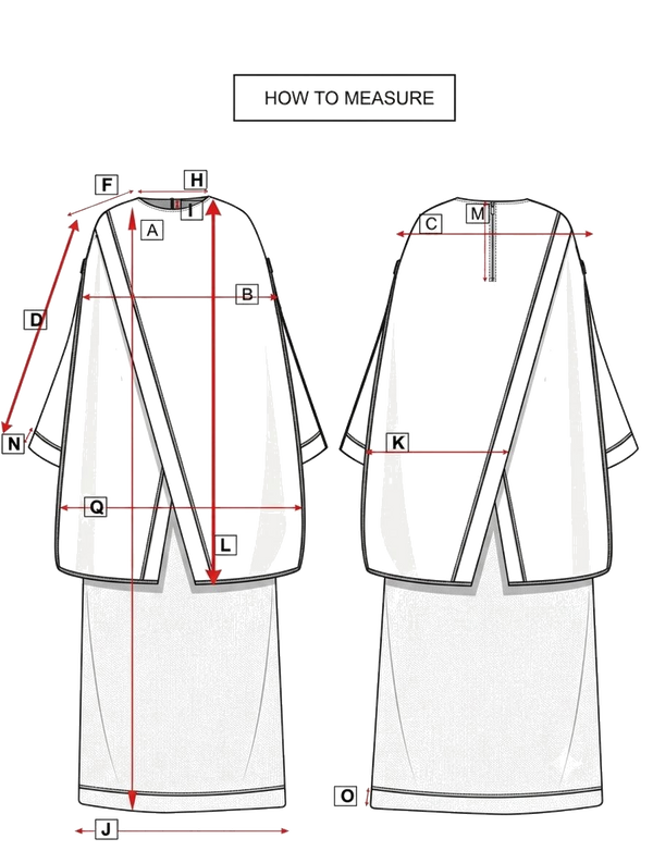 Layered Dawn size guide